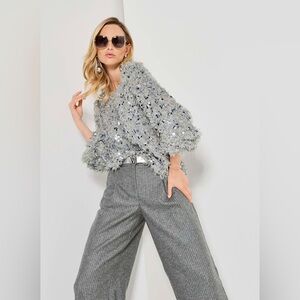 Sweatshirt met glamoureuze touch